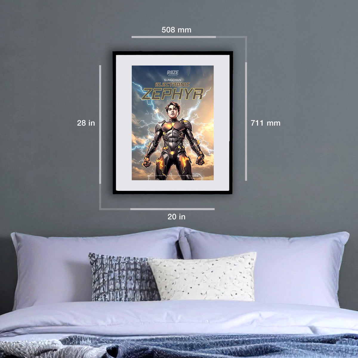 ELECTRONIC ZEPHYR Poster - Sungchan - RIIZE