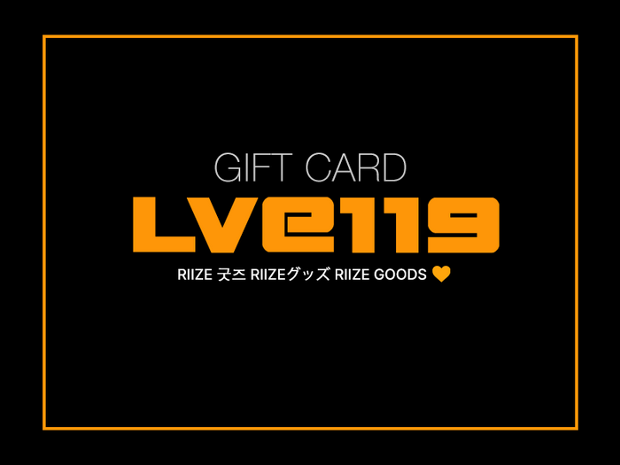 LVE119 GIFT CARDS