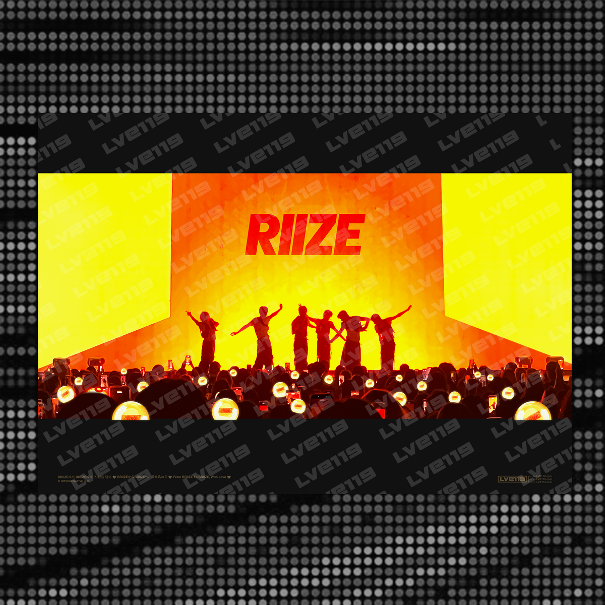 Poster RIIZE “Silhouette” – Seri Tur Rising Loud [ID]