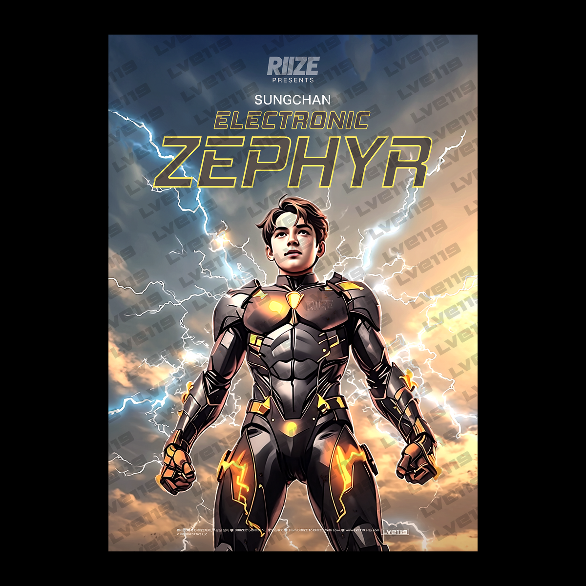 RIIZE “Electronic Zephyr” Poster (SUNGCHAN) [ID]