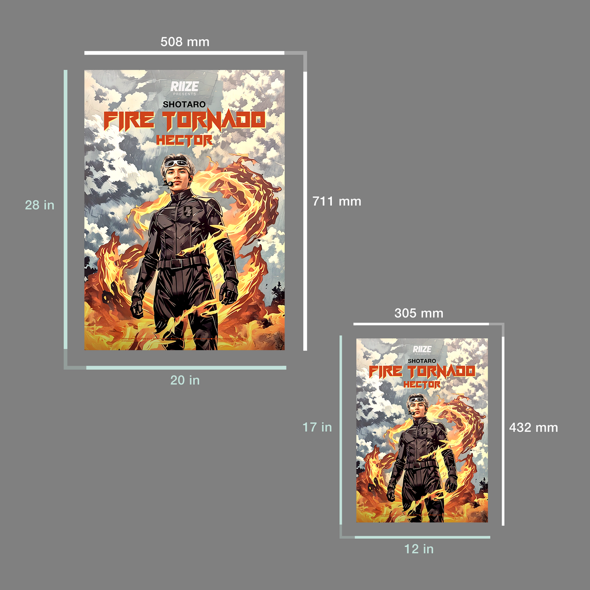 Poster RIIZE “Fire Tornado Hector” (SHOTARO) [ID]