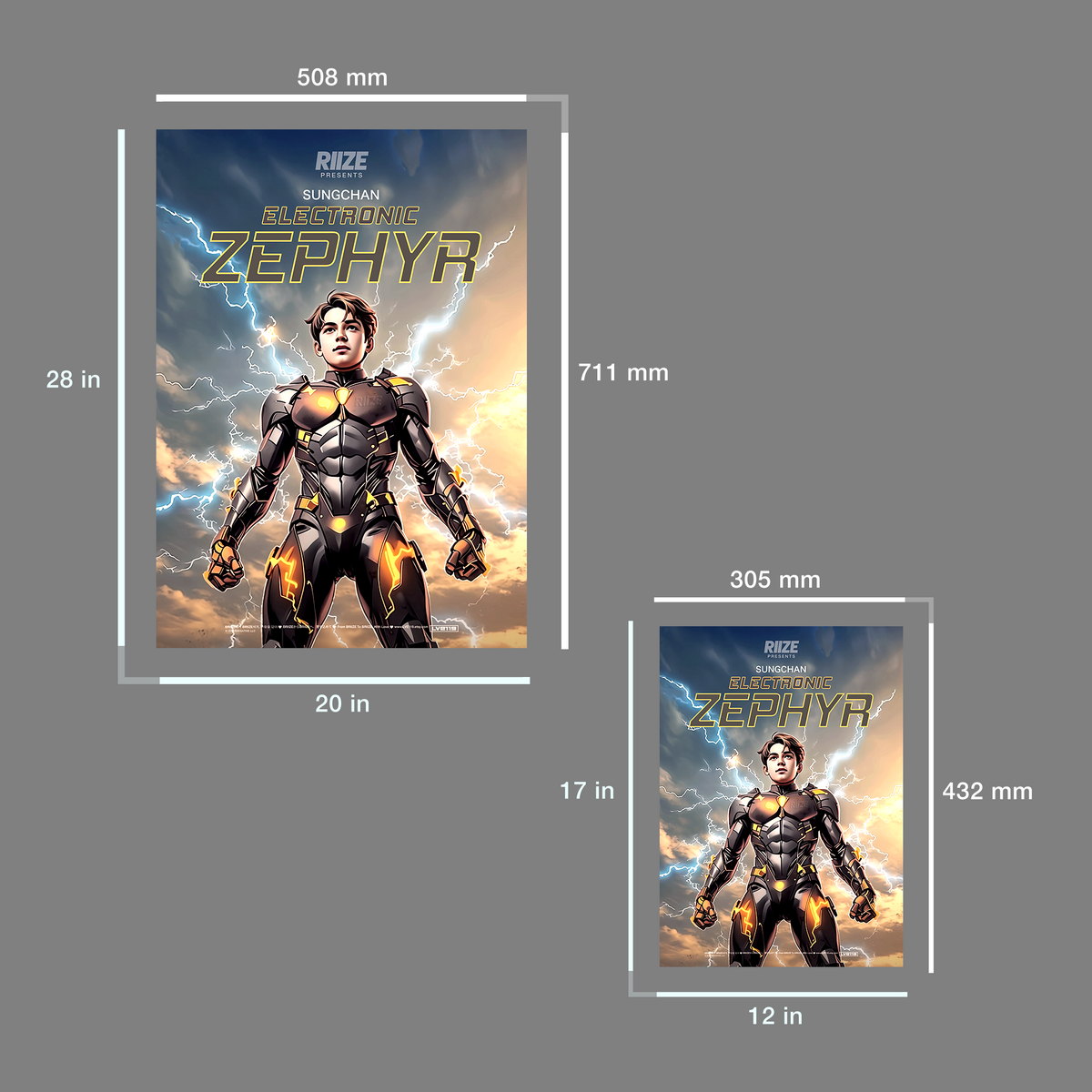 RIIZE “Electronic Zephyr” Poster (SUNGCHAN) [ID]