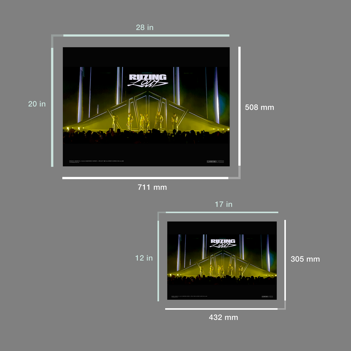 Poster SOROTAN KUNING - RIIZE - Tur RIIZING Loud
